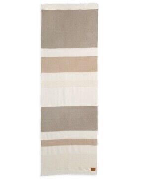 Vince Block Scarf. Alpaca Cotton Blend. Neutral Colors. NWT. Great Gift